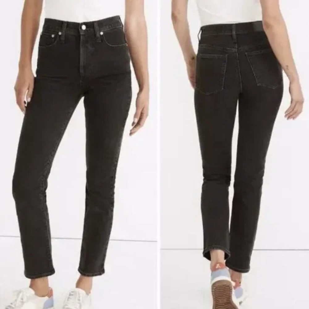 Madewell Perfect Vintage Jean lunar wash black 31 regular denim straight md711
